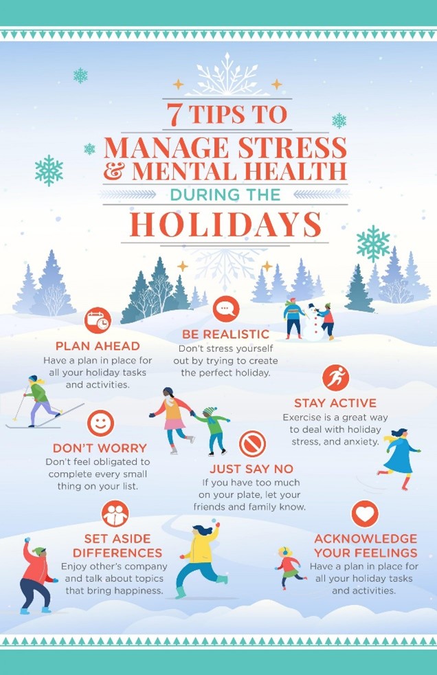 7 tips to manage stress and mental health during the holidays